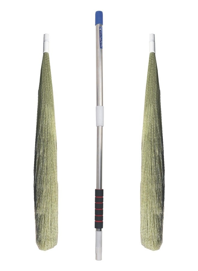 VIMAL Duraclean-SS (Extendable Handle) No-Dust Soft Broom with Extra Refill (1 Pc) for Home/Office/Outdoor Floors & Ceiling Cleaning, Washable Fibers Jhadu with Adjustable Stainless Steel Handle - Image 3
